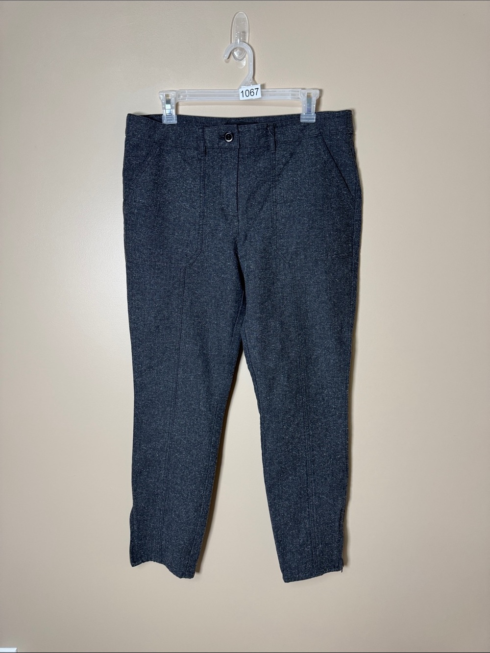 J. Crew  Heather Grey Charcoal Dress Pants size 12
